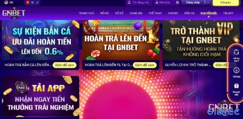 Gnbet có cơ chế nạp rút nhanh chóng