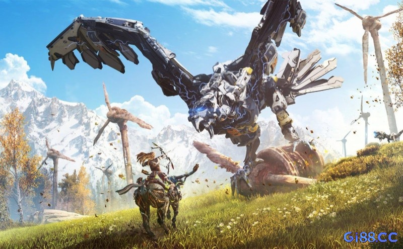 Horizon Zero Dawn nổi bật với thảo nguyên vàng, máy thú sắc nét