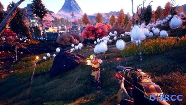 The Outer Worlds có đồ hoạ mãn nhãn với màu sắc pulp sci-fi, hành tinh rực rỡ