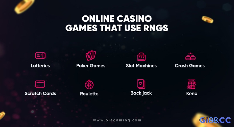 Thuật toán RNG quyết định kết quả ngẫu nhiên trong game cờ bạc online.