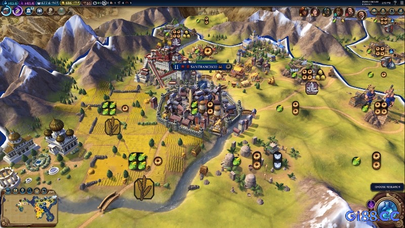 Civilization VI đưa người chơi qua hành trình phát triển một nền văn minh vĩ đại.