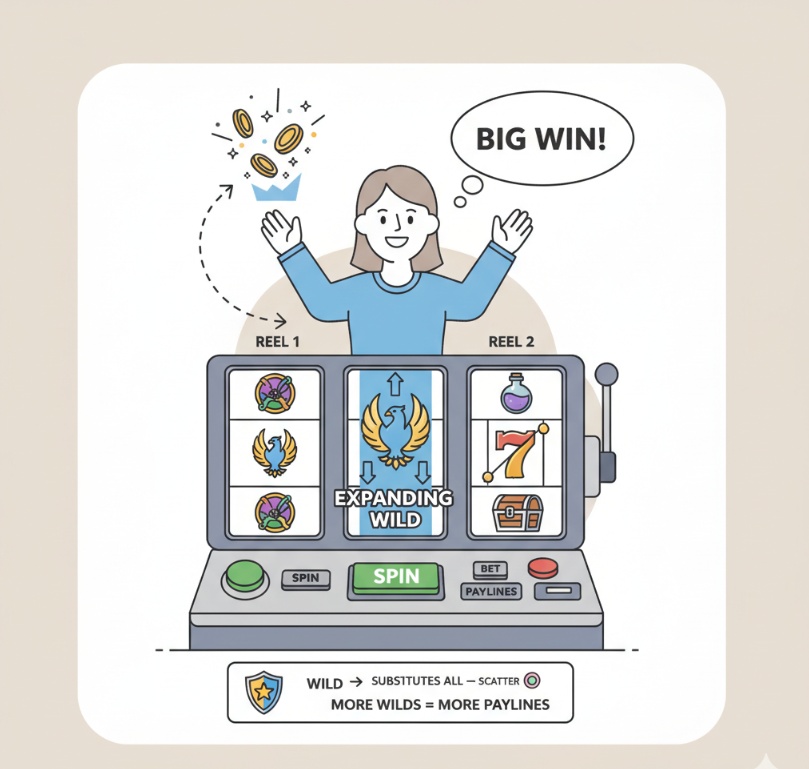 Expanding wild slot là gì? Chiến thuật gia tăng cơ hội thắng lớn
