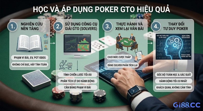 Lộ trình 4 bước học và áp dụng GTO hiệu quả từ nghiên cứu nền tảng đến thay đổi tư duy khách quan