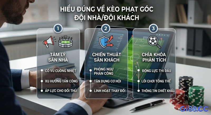 Góc khuất kèo phạt góc đội nhà/đội khách qua 3 yếu tố: tâm lý sân nhà, chiến thuật sân khách và phân tích chuyên sâu