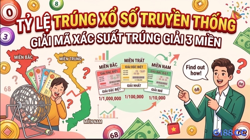Tỷ lệ trúng xổ số truyền thống: Phân tích xác suất 3 miền chi tiết