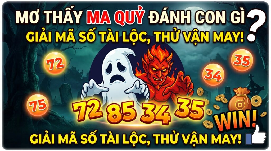 Mơ thấy ma quỷ đánh con gì? Giải mã số tài lộc, thử vận may!
