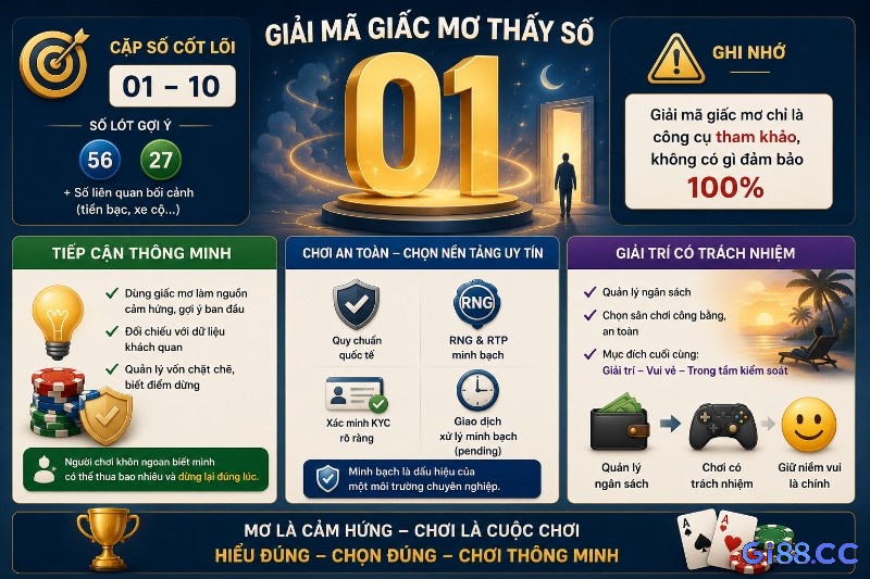 Giấc mơ số 01 là cảm hứng, là cuộc chơi hiểu đúng, chọn số thông minh ngay!