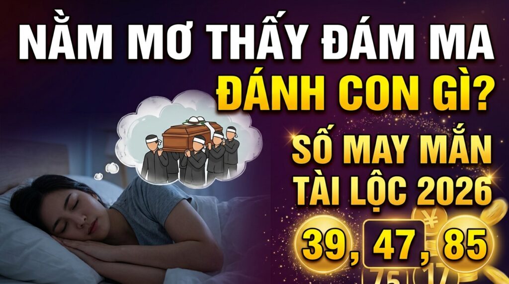 Nằm mơ thấy đám ma đánh con gì? Số may mắn tài lộc 2026